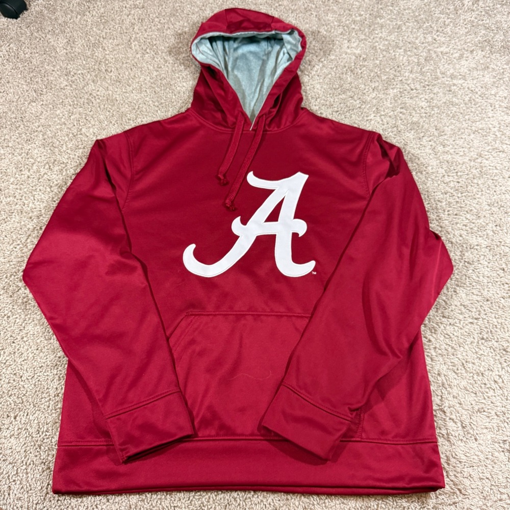 Cover One Alabama Crimson Tide Hoodie Mens Large Red Good Performance Pullover
